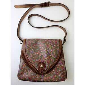 Patricia Nash Alimena Leather Crossbody Bag Peruvian Fields Floral Print